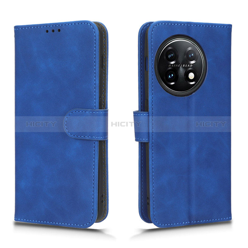 Funda de Cuero Cartera con Soporte Carcasa L01Z para OnePlus 11 5G Azul