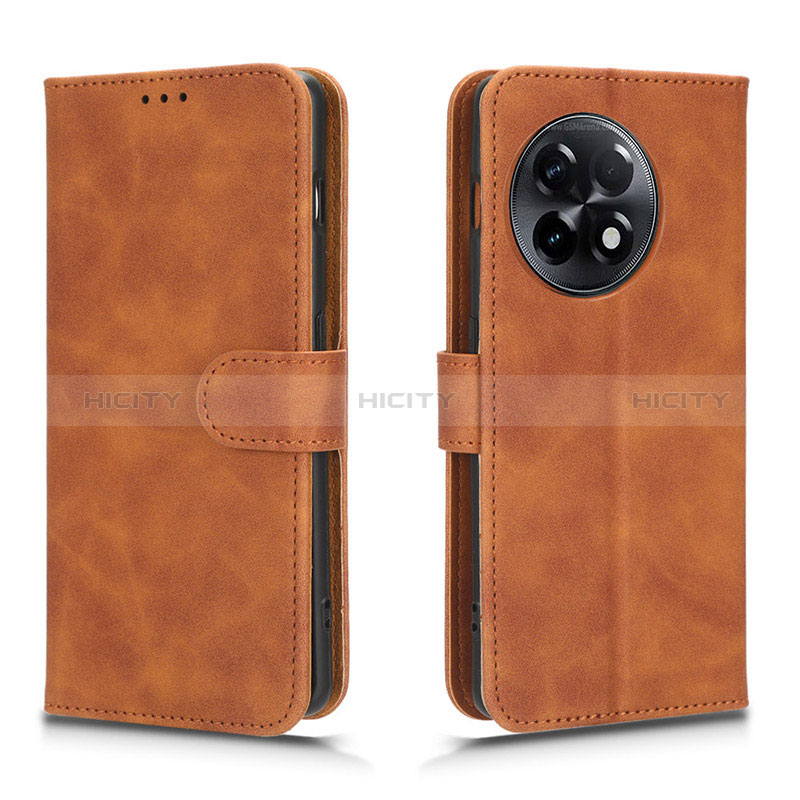 Funda de Cuero Cartera con Soporte Carcasa L01Z para OnePlus 11R 5G Marron