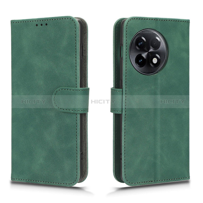 Funda de Cuero Cartera con Soporte Carcasa L01Z para OnePlus 11R 5G Verde