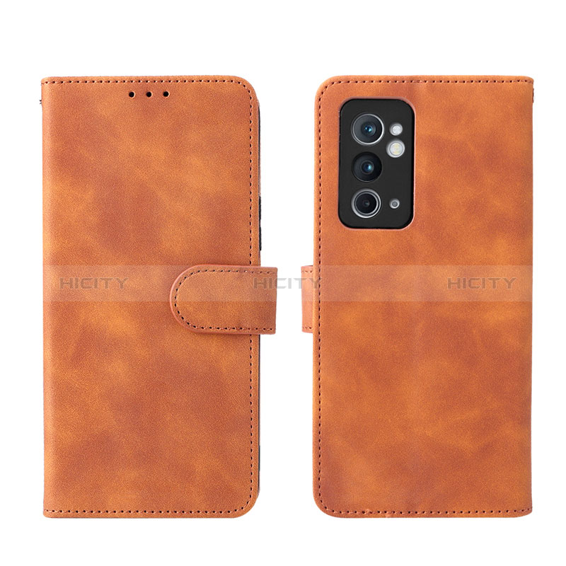 Funda de Cuero Cartera con Soporte Carcasa L01Z para OnePlus 9RT 5G Marron