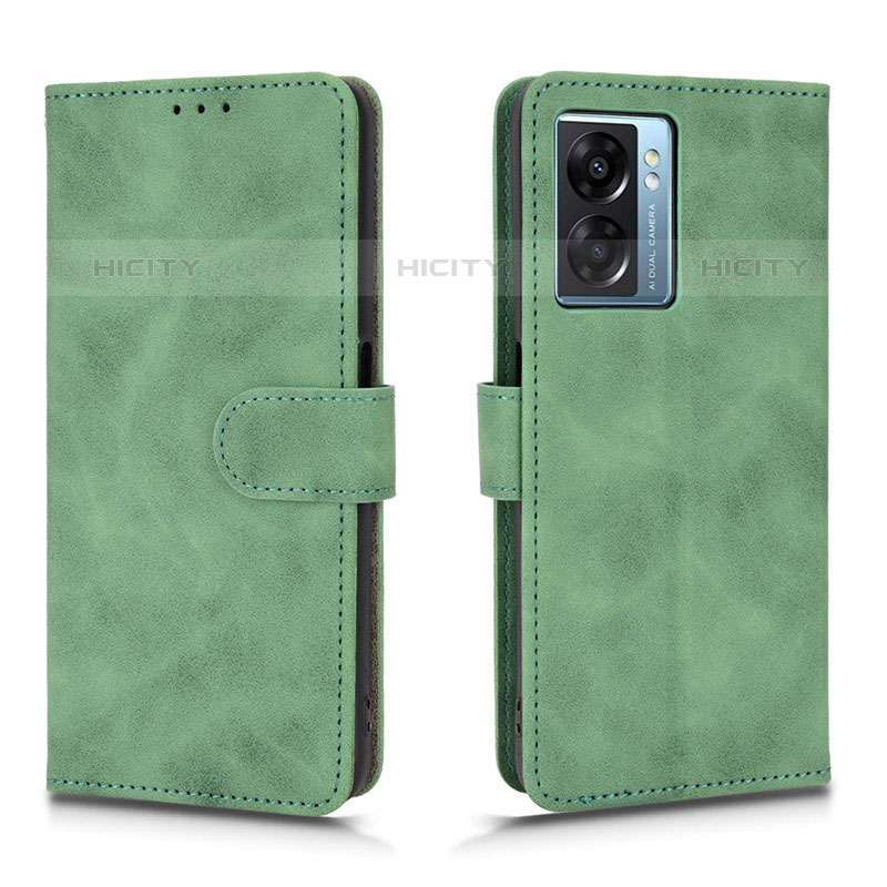 Funda de Cuero Cartera con Soporte Carcasa L01Z para OnePlus Nord N300 5G Verde