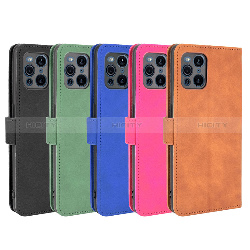 Funda de Cuero Cartera con Soporte Carcasa L01Z para Oppo Find X3 5G