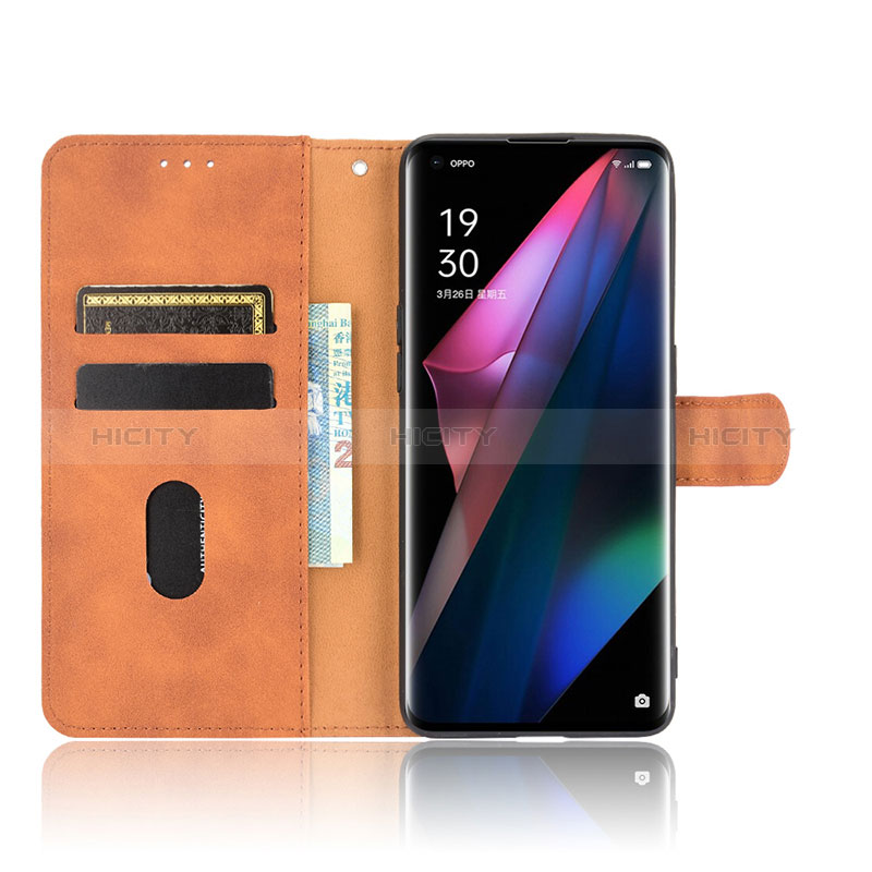 Funda de Cuero Cartera con Soporte Carcasa L01Z para Oppo Find X3 5G