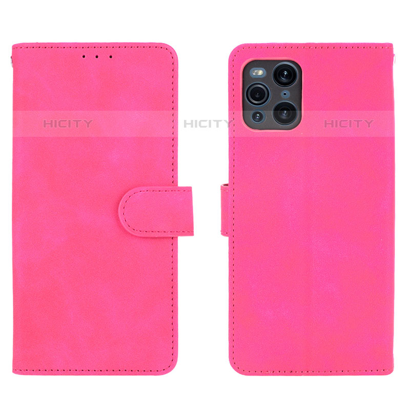 Funda de Cuero Cartera con Soporte Carcasa L01Z para Oppo Find X3 Pro 5G