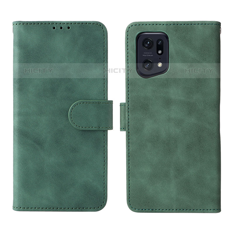 Funda de Cuero Cartera con Soporte Carcasa L01Z para Oppo Find X5 Pro 5G