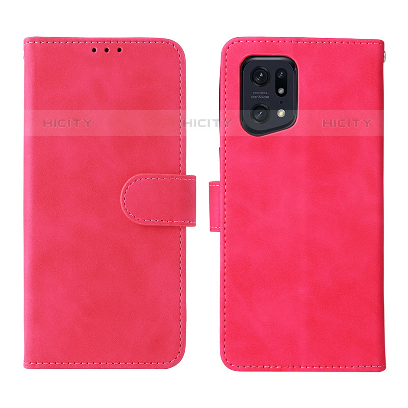 Funda de Cuero Cartera con Soporte Carcasa L01Z para Oppo Find X5 Pro 5G