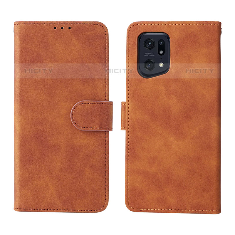 Funda de Cuero Cartera con Soporte Carcasa L01Z para Oppo Find X5 Pro 5G