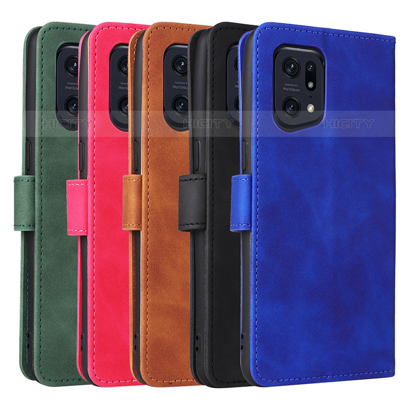 Funda de Cuero Cartera con Soporte Carcasa L01Z para Oppo Find X5 Pro 5G