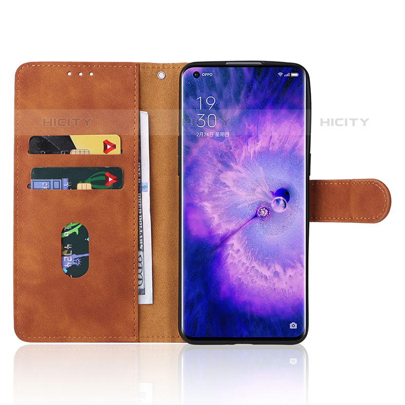 Funda de Cuero Cartera con Soporte Carcasa L01Z para Oppo Find X5 Pro 5G