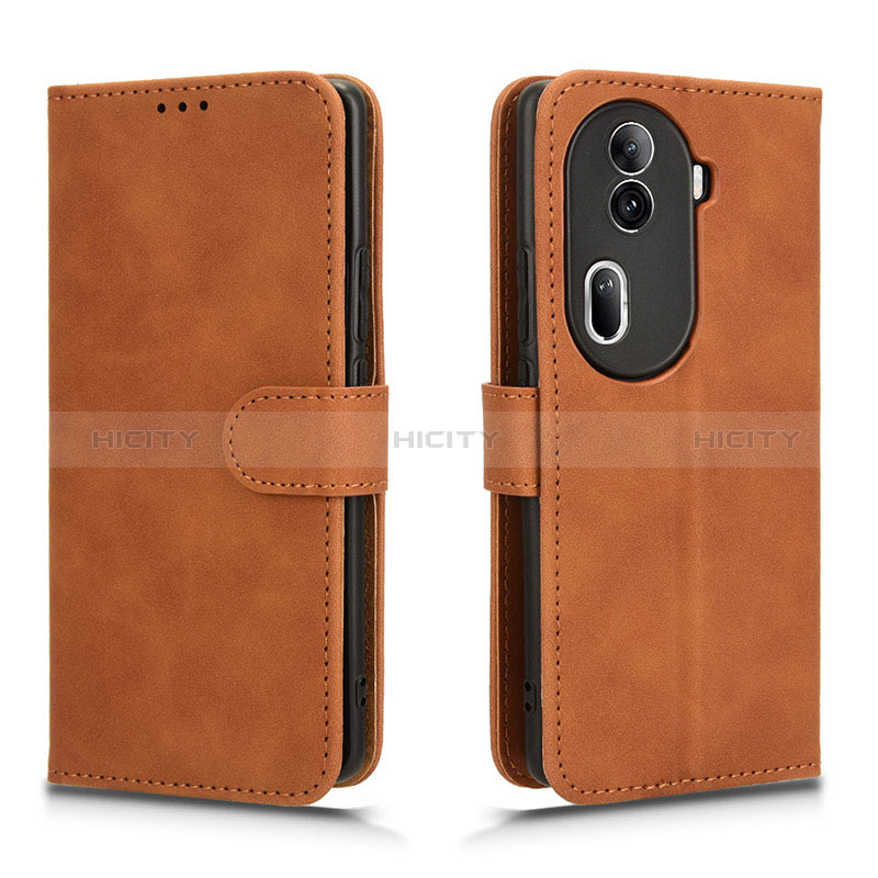 Funda de Cuero Cartera con Soporte Carcasa L01Z para Oppo Reno11 Pro 5G Marron