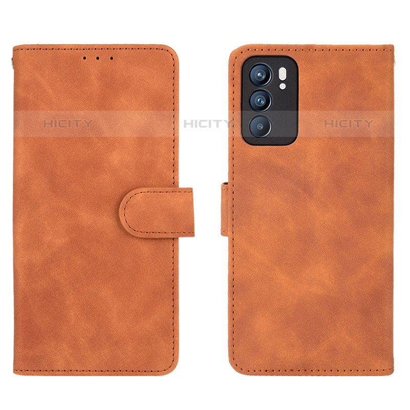 Funda de Cuero Cartera con Soporte Carcasa L01Z para Oppo Reno6 5G