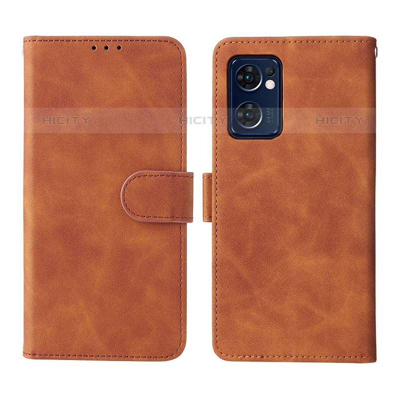 Funda de Cuero Cartera con Soporte Carcasa L01Z para Oppo Reno7 5G