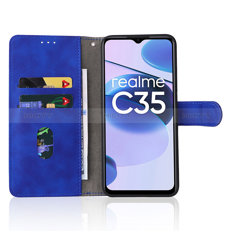 Funda de Cuero Cartera con Soporte Carcasa L01Z para Realme C35