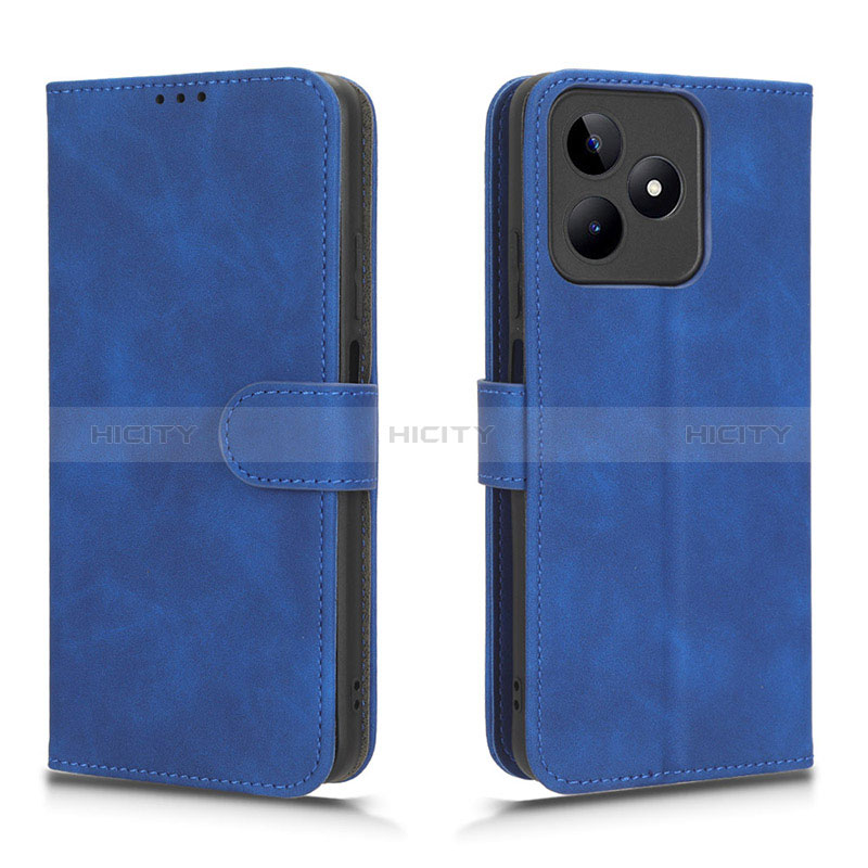 Funda de Cuero Cartera con Soporte Carcasa L01Z para Realme C53 India Azul