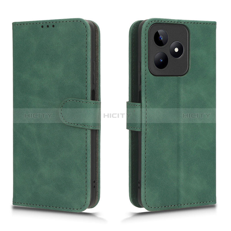 Funda de Cuero Cartera con Soporte Carcasa L01Z para Realme C53 India Verde