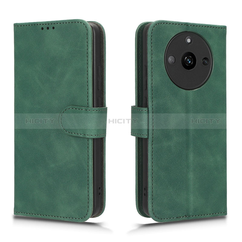 Funda de Cuero Cartera con Soporte Carcasa L01Z para Realme Narzo 60 5G Verde