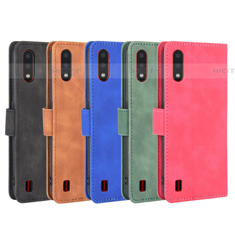 Funda de Cuero Cartera con Soporte Carcasa L01Z para Samsung Galaxy A01 SM-A015