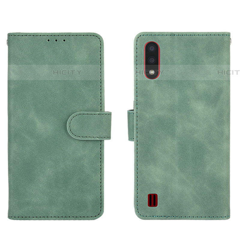 Funda de Cuero Cartera con Soporte Carcasa L01Z para Samsung Galaxy A01 SM-A015