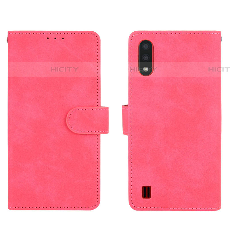 Funda de Cuero Cartera con Soporte Carcasa L01Z para Samsung Galaxy A01 SM-A015