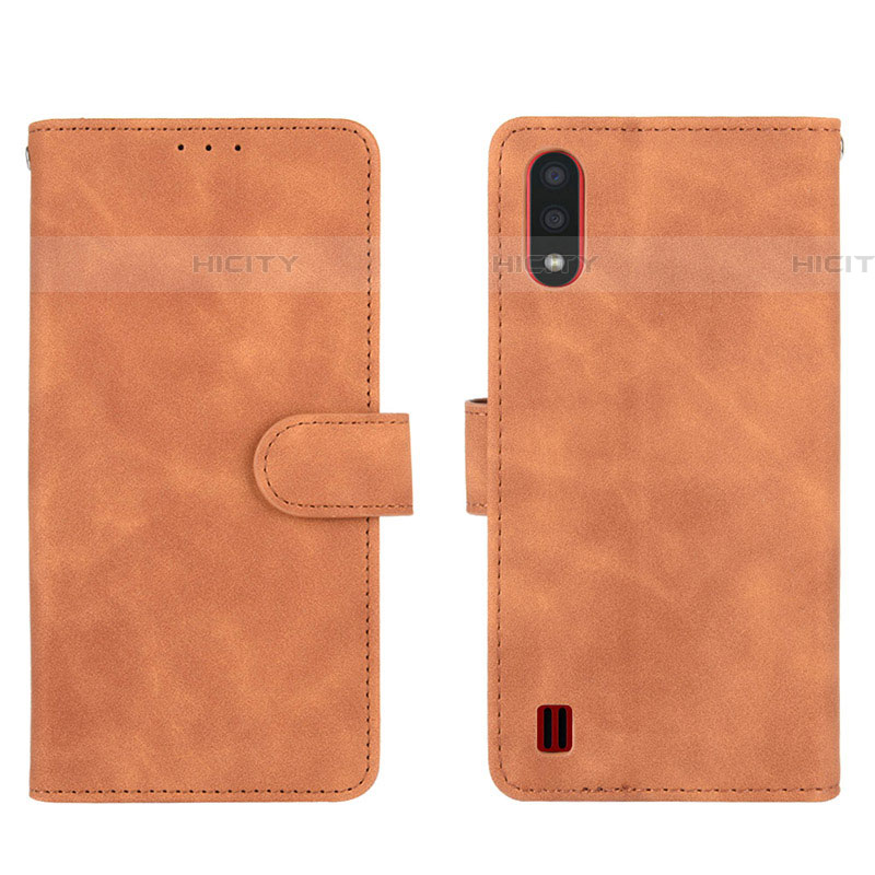 Funda de Cuero Cartera con Soporte Carcasa L01Z para Samsung Galaxy A01 SM-A015