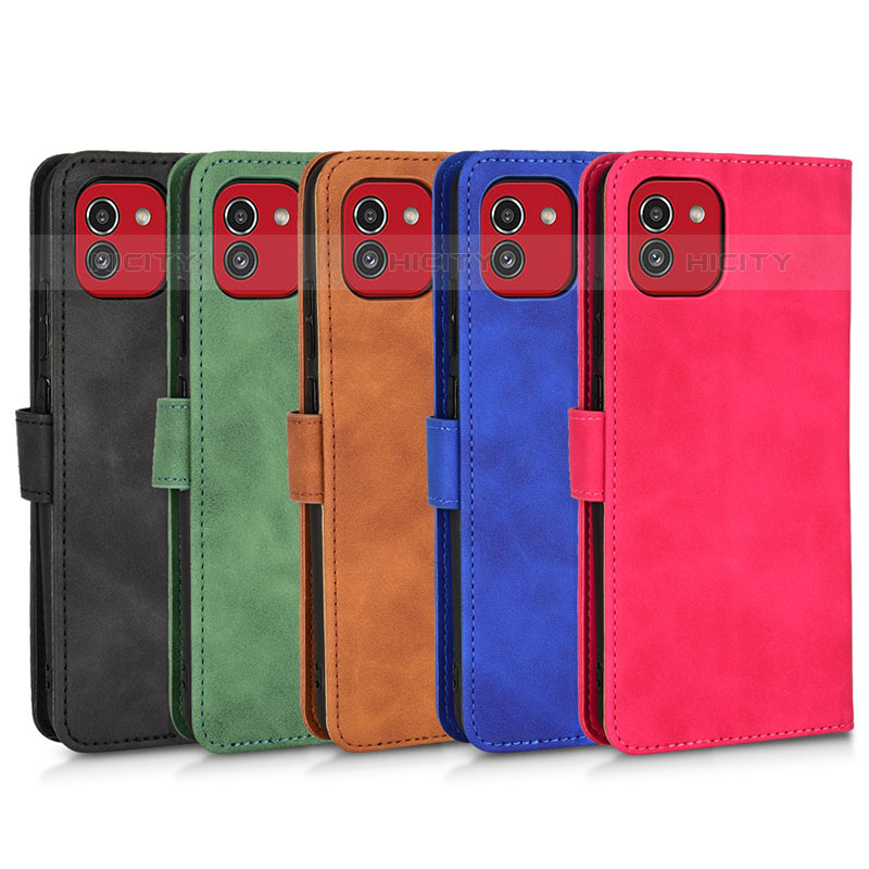 Funda de Cuero Cartera con Soporte Carcasa L01Z para Samsung Galaxy A03