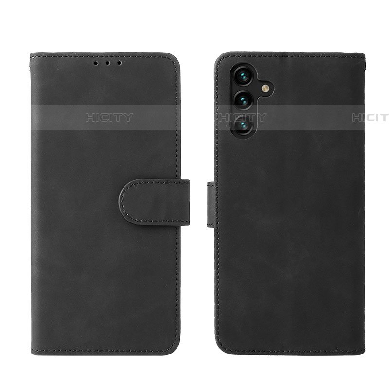 Funda de Cuero Cartera con Soporte Carcasa L01Z para Samsung Galaxy A04s Negro