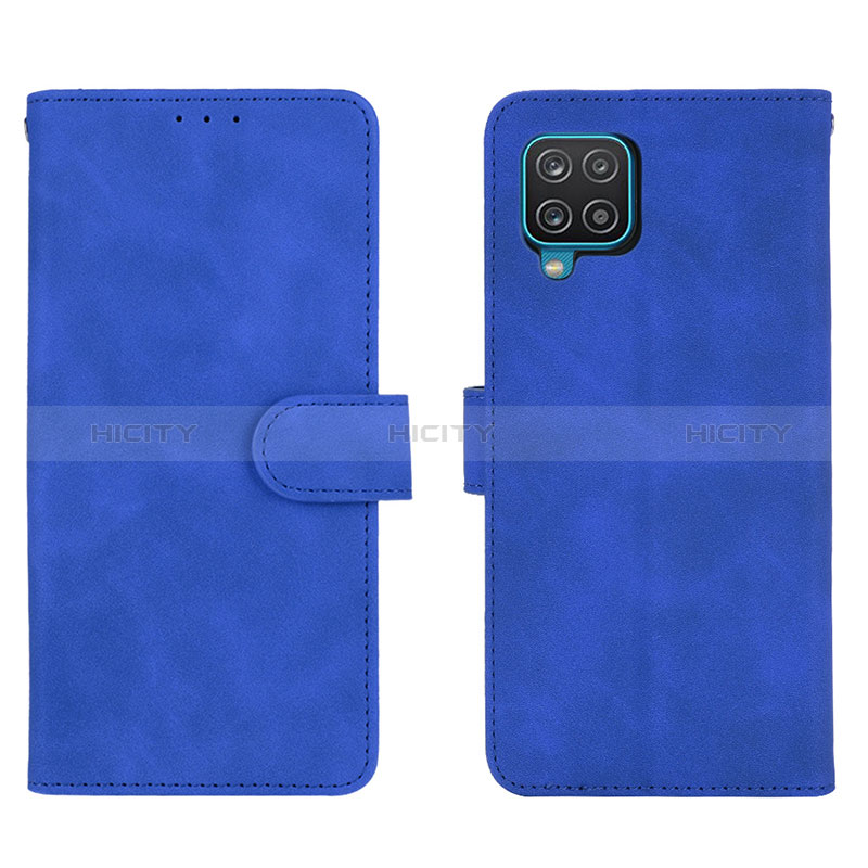 Funda de Cuero Cartera con Soporte Carcasa L01Z para Samsung Galaxy A12