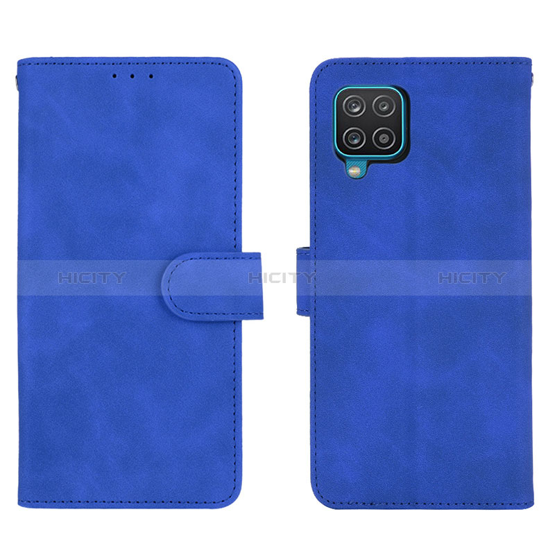 Funda de Cuero Cartera con Soporte Carcasa L01Z para Samsung Galaxy A12 Nacho