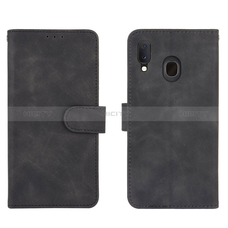 Funda de Cuero Cartera con Soporte Carcasa L01Z para Samsung Galaxy A20