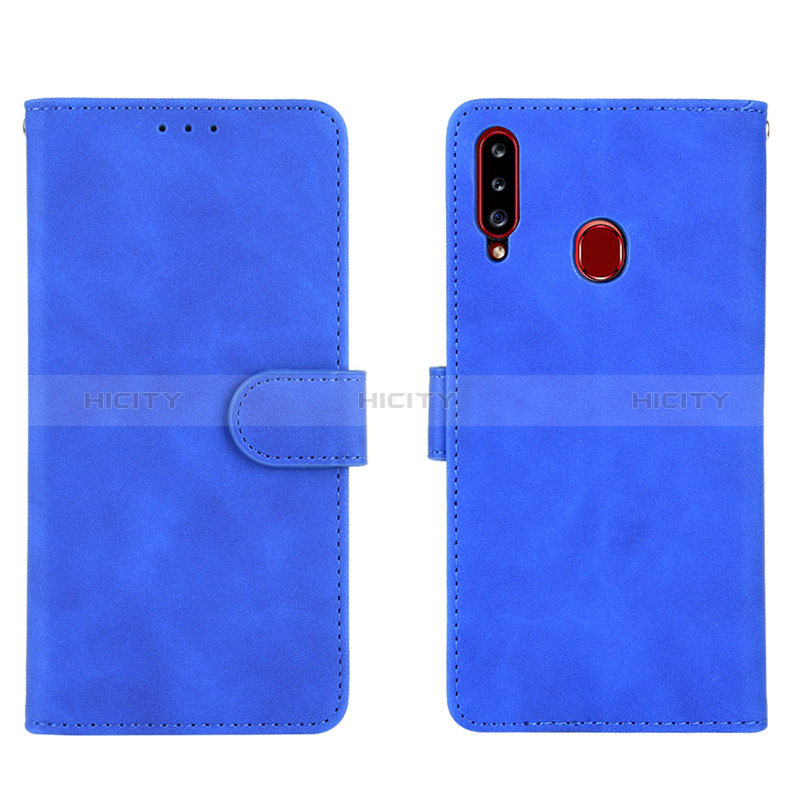 Funda de Cuero Cartera con Soporte Carcasa L01Z para Samsung Galaxy A20s