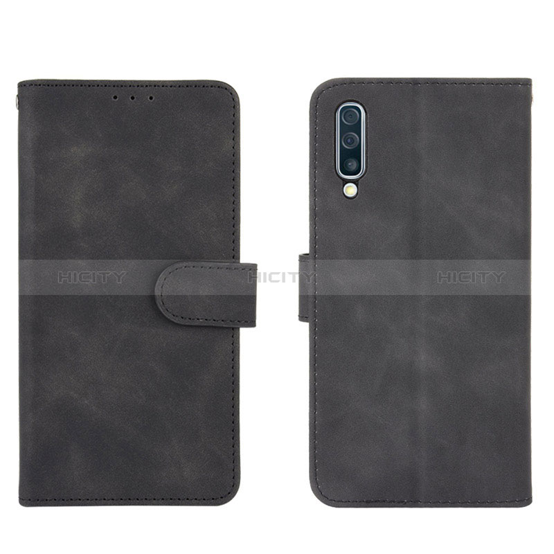 Funda de Cuero Cartera con Soporte Carcasa L01Z para Samsung Galaxy A50 Negro