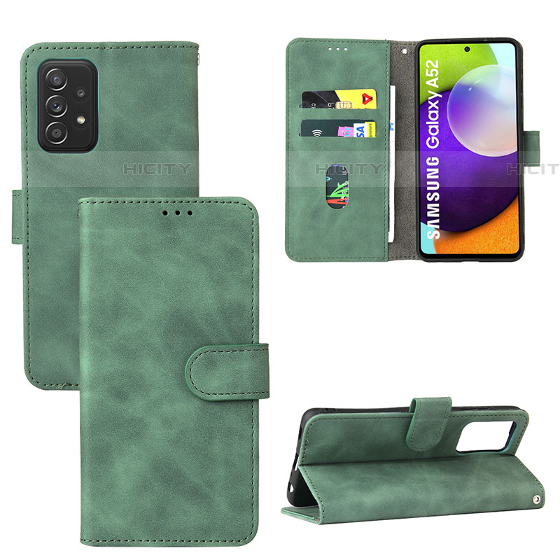 Funda de Cuero Cartera con Soporte Carcasa L01Z para Samsung Galaxy A52 5G