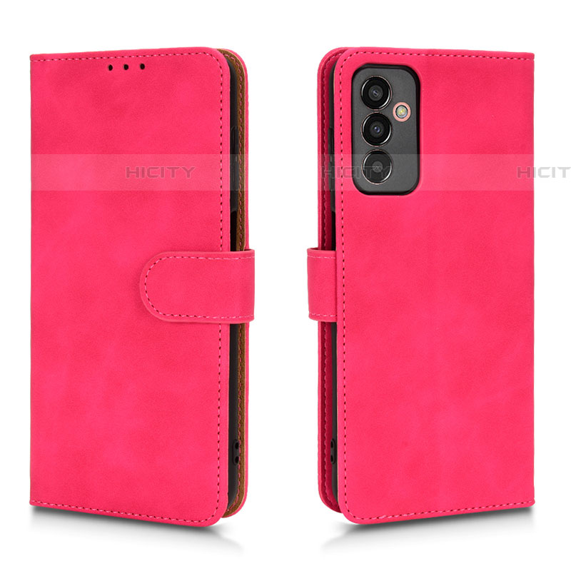 Funda de Cuero Cartera con Soporte Carcasa L01Z para Samsung Galaxy F13 4G Rosa Roja