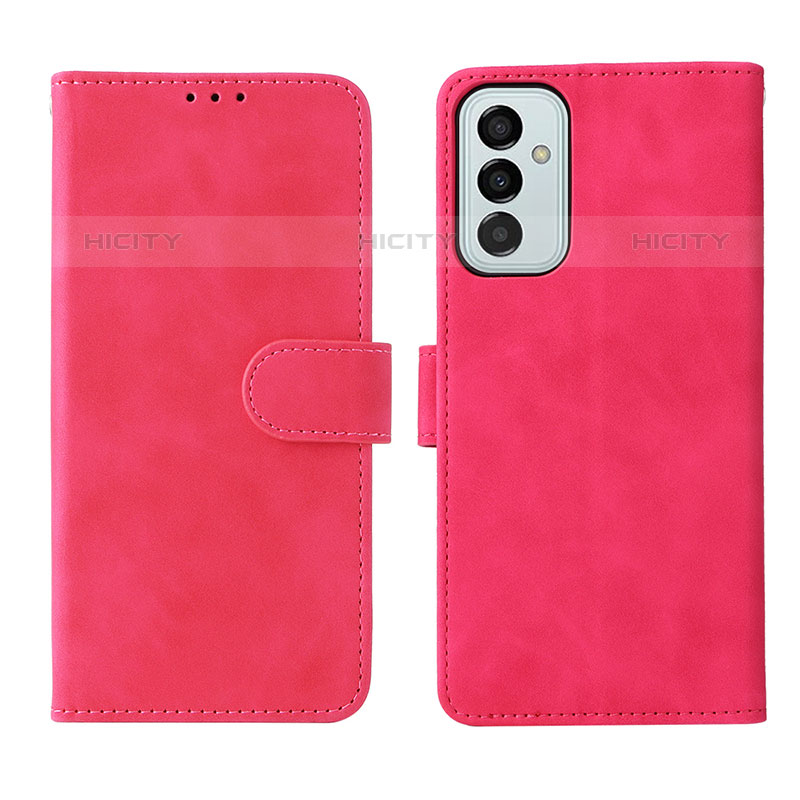 Funda de Cuero Cartera con Soporte Carcasa L01Z para Samsung Galaxy M23 5G Rosa Roja