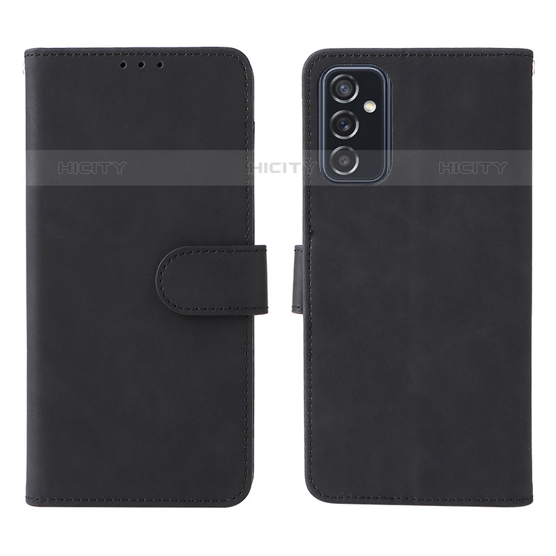 Funda de Cuero Cartera con Soporte Carcasa L01Z para Samsung Galaxy M52 5G Negro