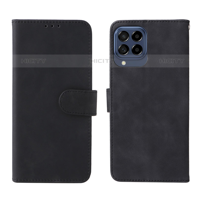 Funda de Cuero Cartera con Soporte Carcasa L01Z para Samsung Galaxy M53 5G Negro