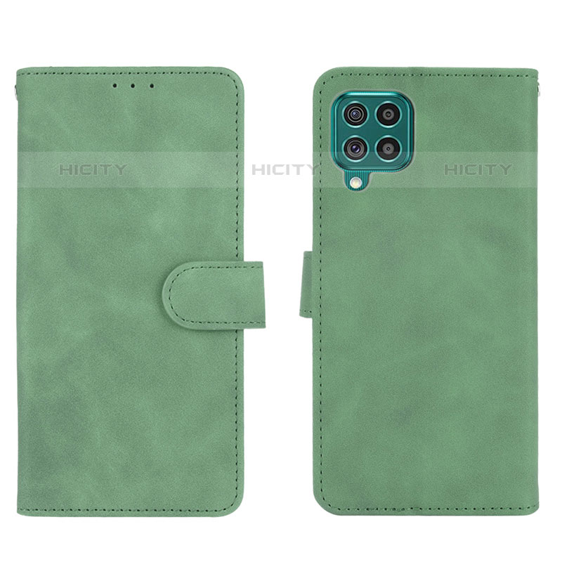 Funda de Cuero Cartera con Soporte Carcasa L01Z para Samsung Galaxy M62 4G Verde