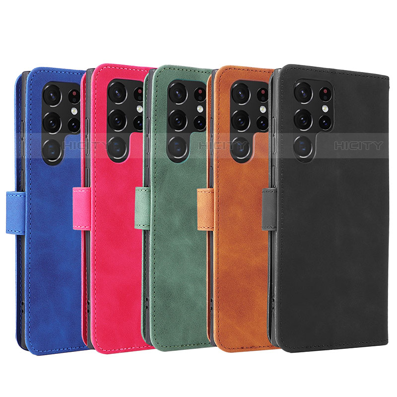 Funda de Cuero Cartera con Soporte Carcasa L01Z para Samsung Galaxy S23 Ultra 5G