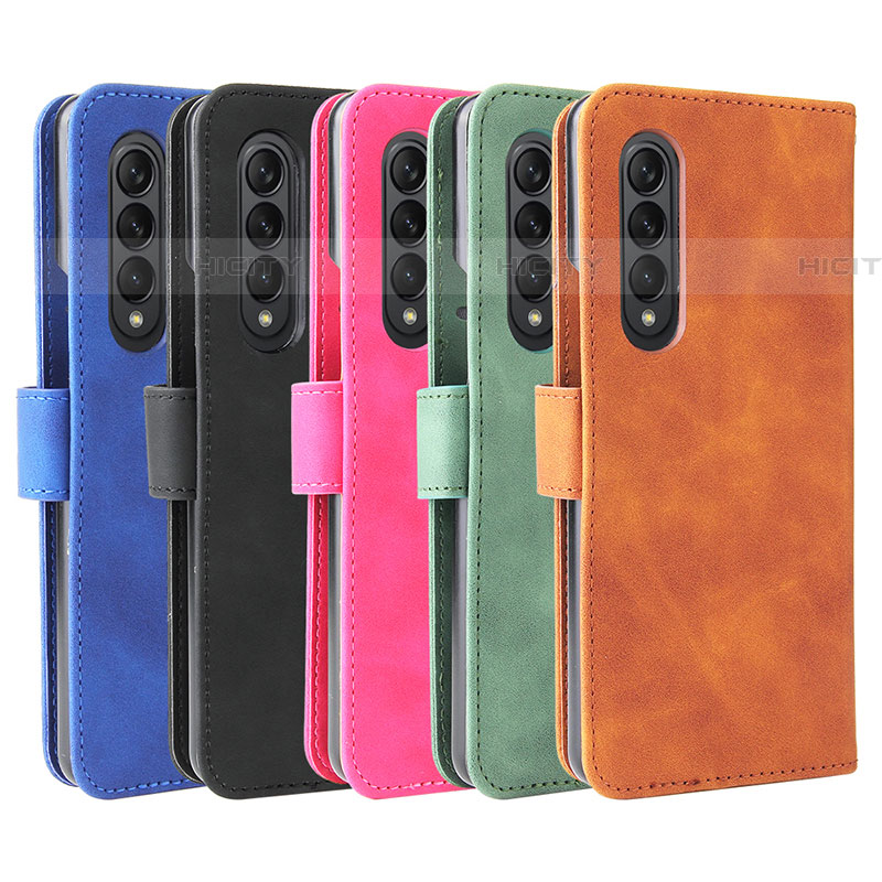 Funda de Cuero Cartera con Soporte Carcasa L01Z para Samsung Galaxy Z Fold4 5G