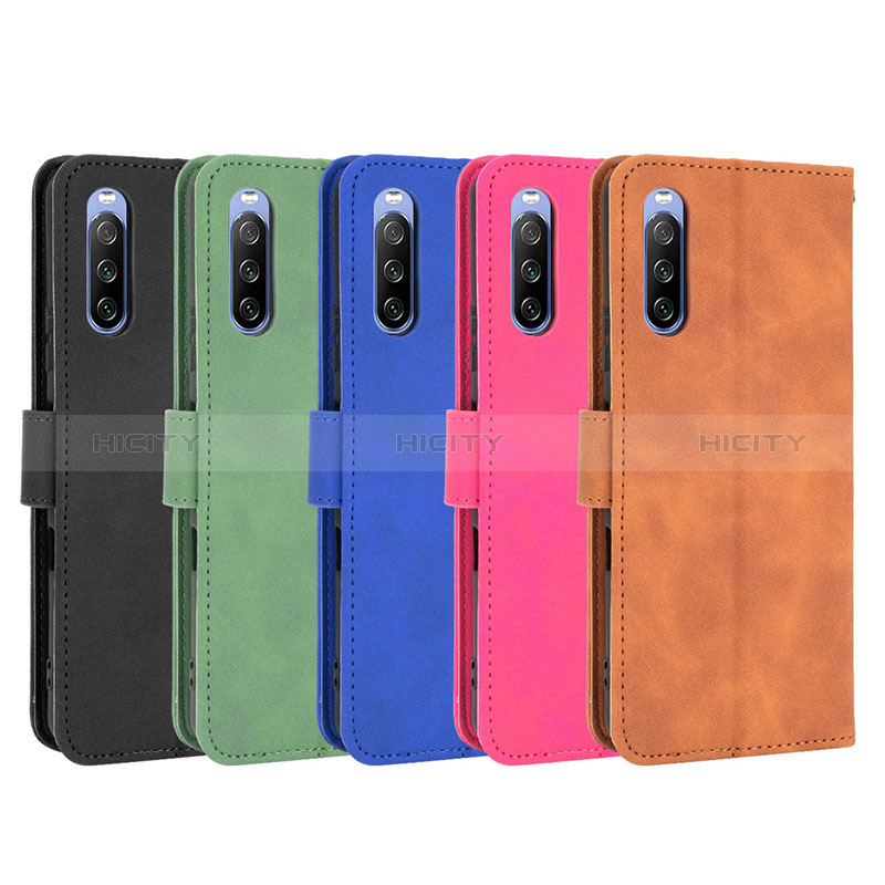 Funda de Cuero Cartera con Soporte Carcasa L01Z para Sony Xperia 10 III Lite