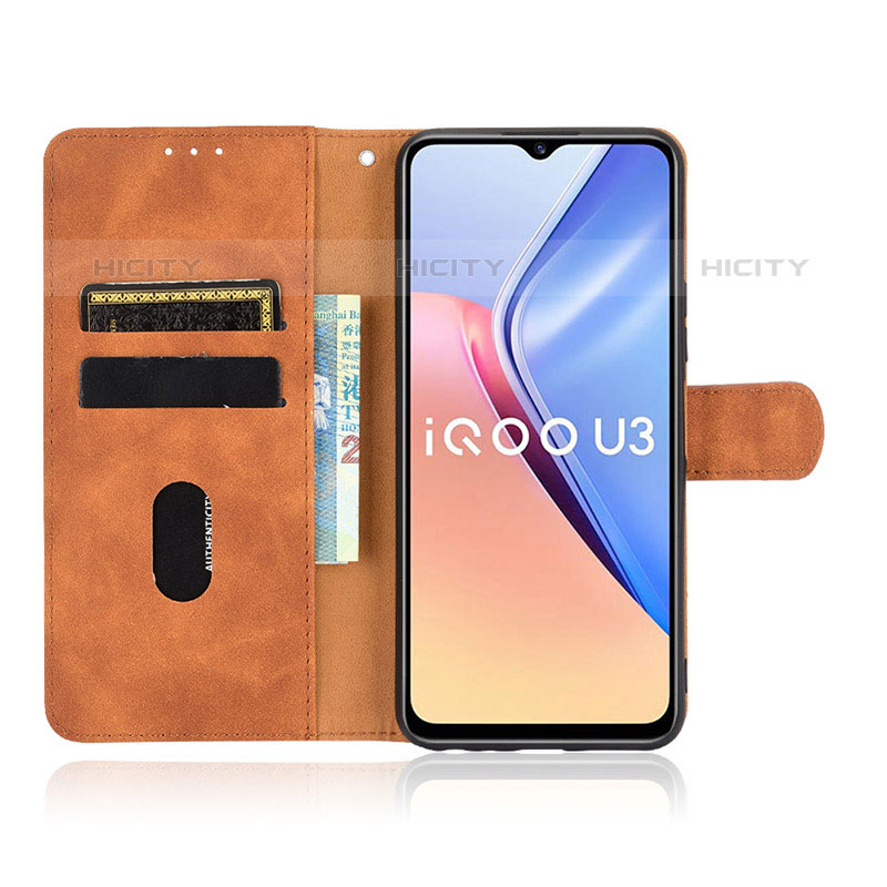 Funda de Cuero Cartera con Soporte Carcasa L01Z para Vivo iQOO U3 5G