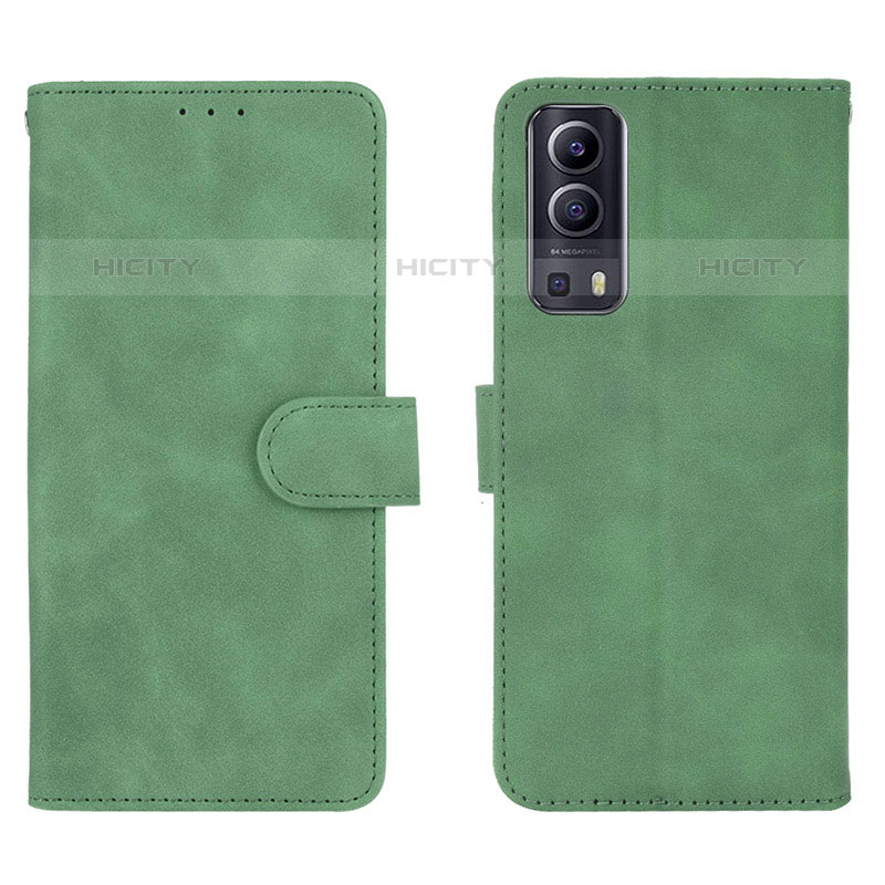 Funda de Cuero Cartera con Soporte Carcasa L01Z para Vivo iQOO Z3 5G Verde