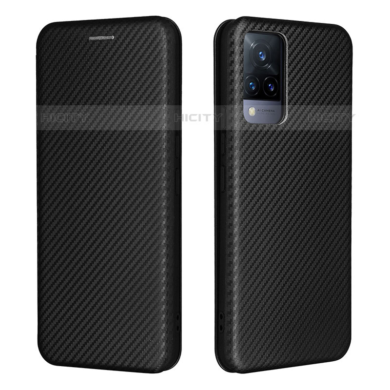 Funda de Cuero Cartera con Soporte Carcasa L01Z para Vivo V21s 5G Negro