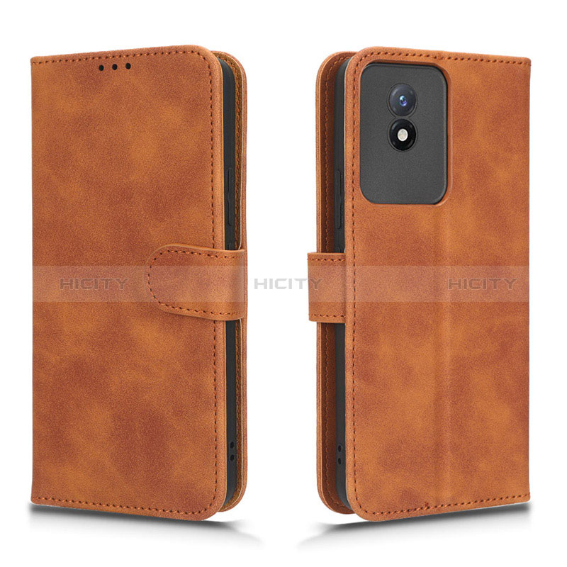 Funda de Cuero Cartera con Soporte Carcasa L01Z para Vivo Y02A