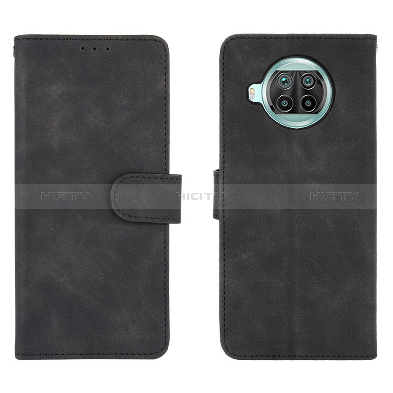 Funda de Cuero Cartera con Soporte Carcasa L01Z para Xiaomi Mi 10i 5G Negro