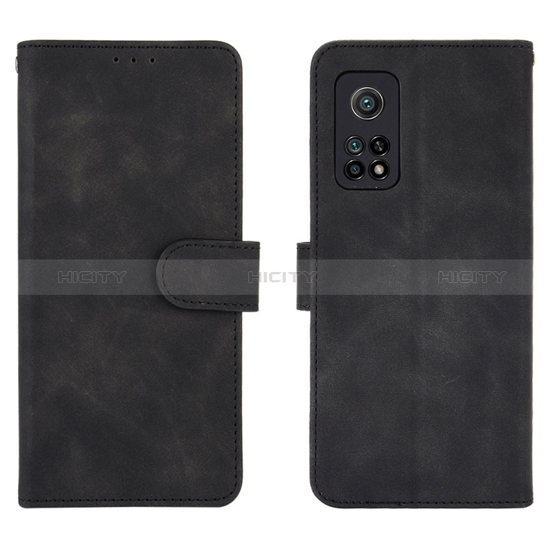 Funda de Cuero Cartera con Soporte Carcasa L01Z para Xiaomi Mi 10T 5G Negro