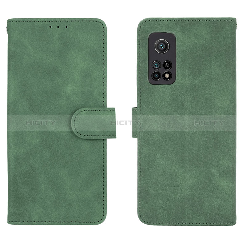 Funda de Cuero Cartera con Soporte Carcasa L01Z para Xiaomi Mi 10T Pro 5G Verde