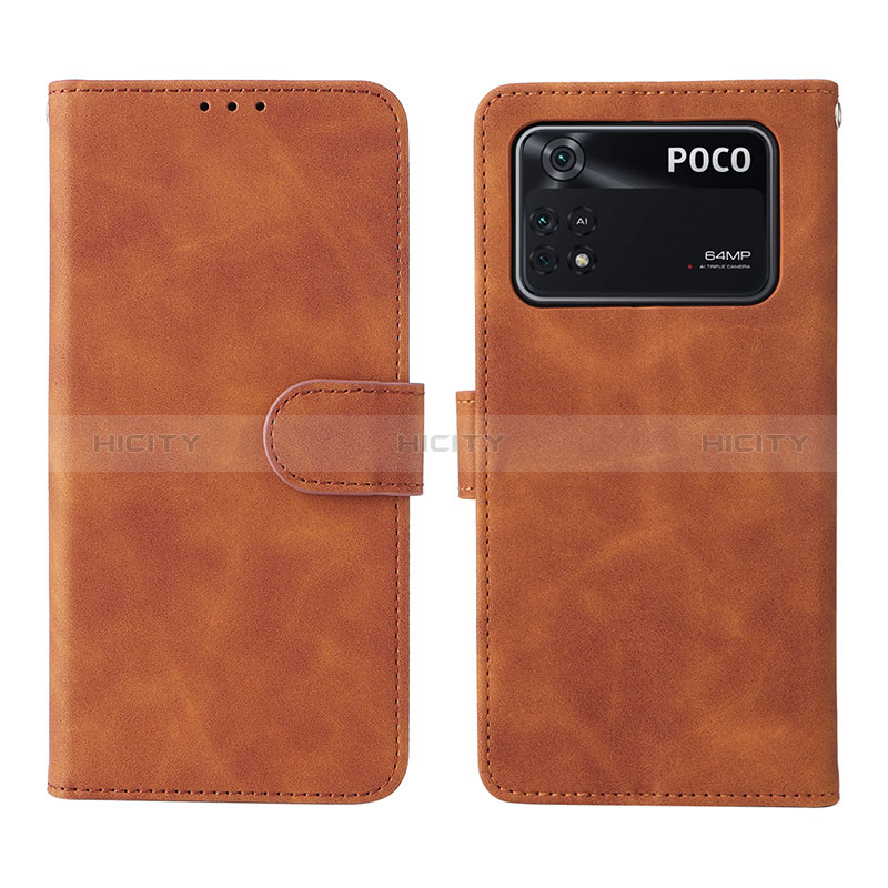 Funda de Cuero Cartera con Soporte Carcasa L01Z para Xiaomi Poco M4 Pro 4G