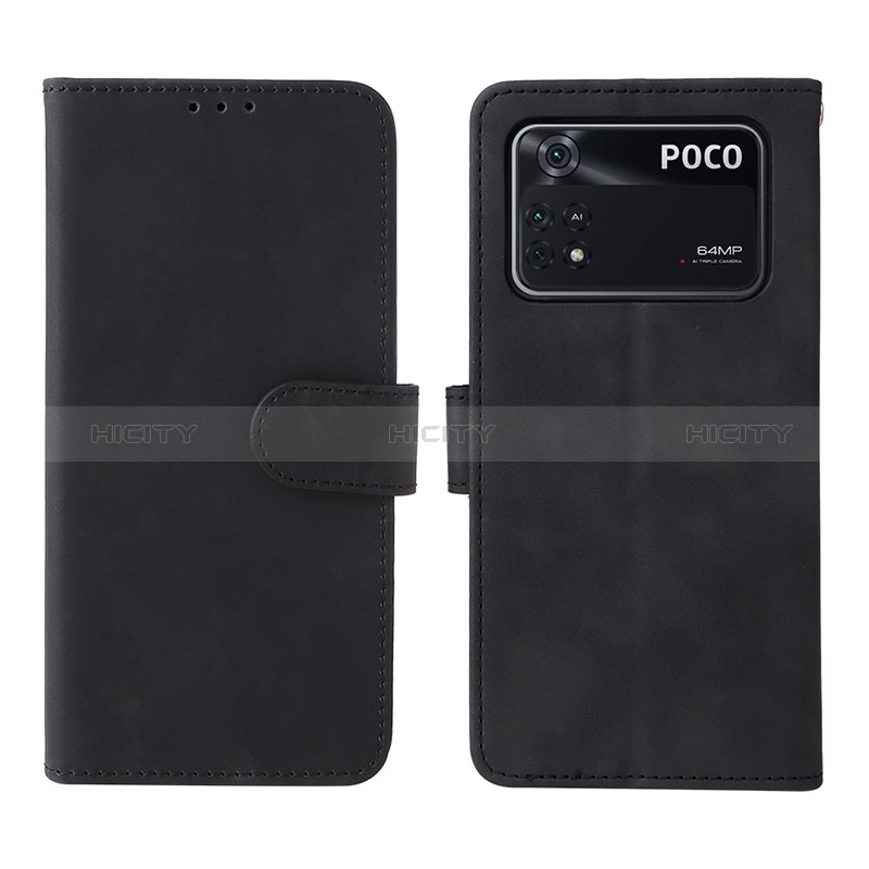 Funda de Cuero Cartera con Soporte Carcasa L01Z para Xiaomi Poco M4 Pro 4G