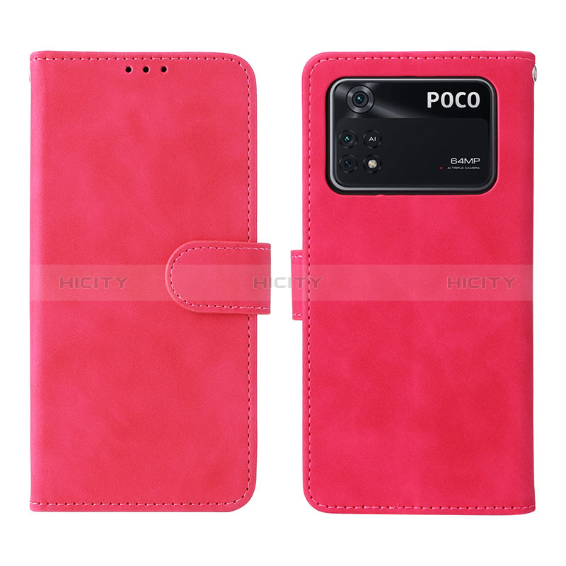 Funda de Cuero Cartera con Soporte Carcasa L01Z para Xiaomi Poco M4 Pro 4G